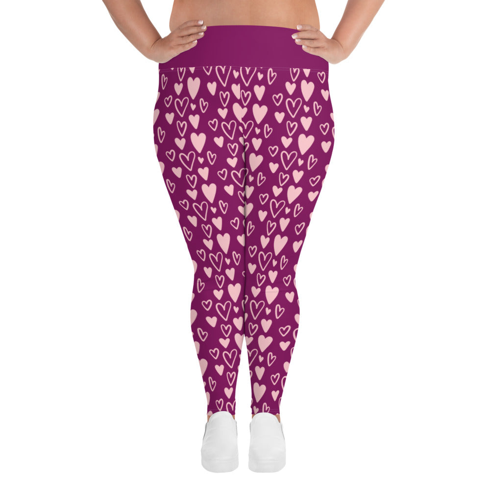 All-Over Print Plus Size Leggings - Jiji Lifestyles