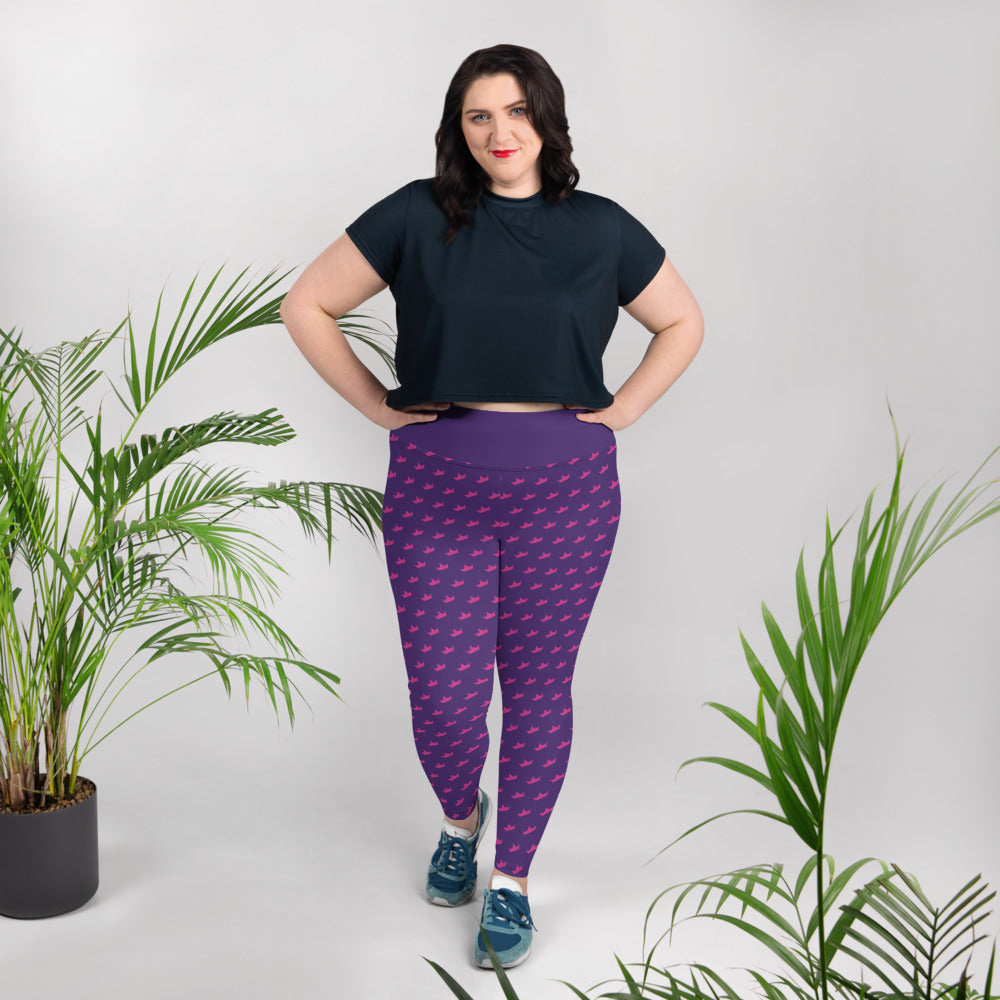 All-Over Print Plus Size Leggings - Jiji Lifestyles