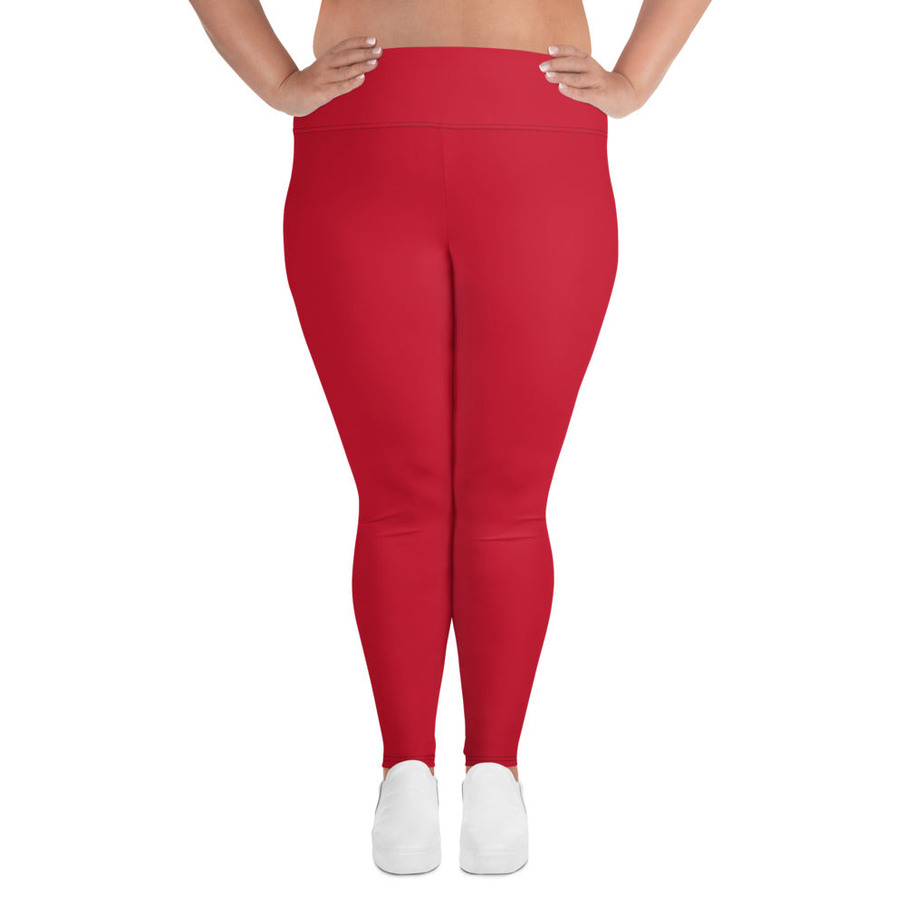 Red Plus Size Leggings