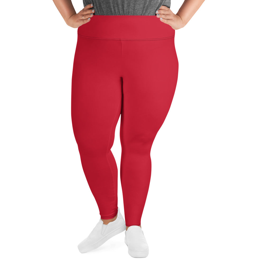 Red Plus Size Leggings