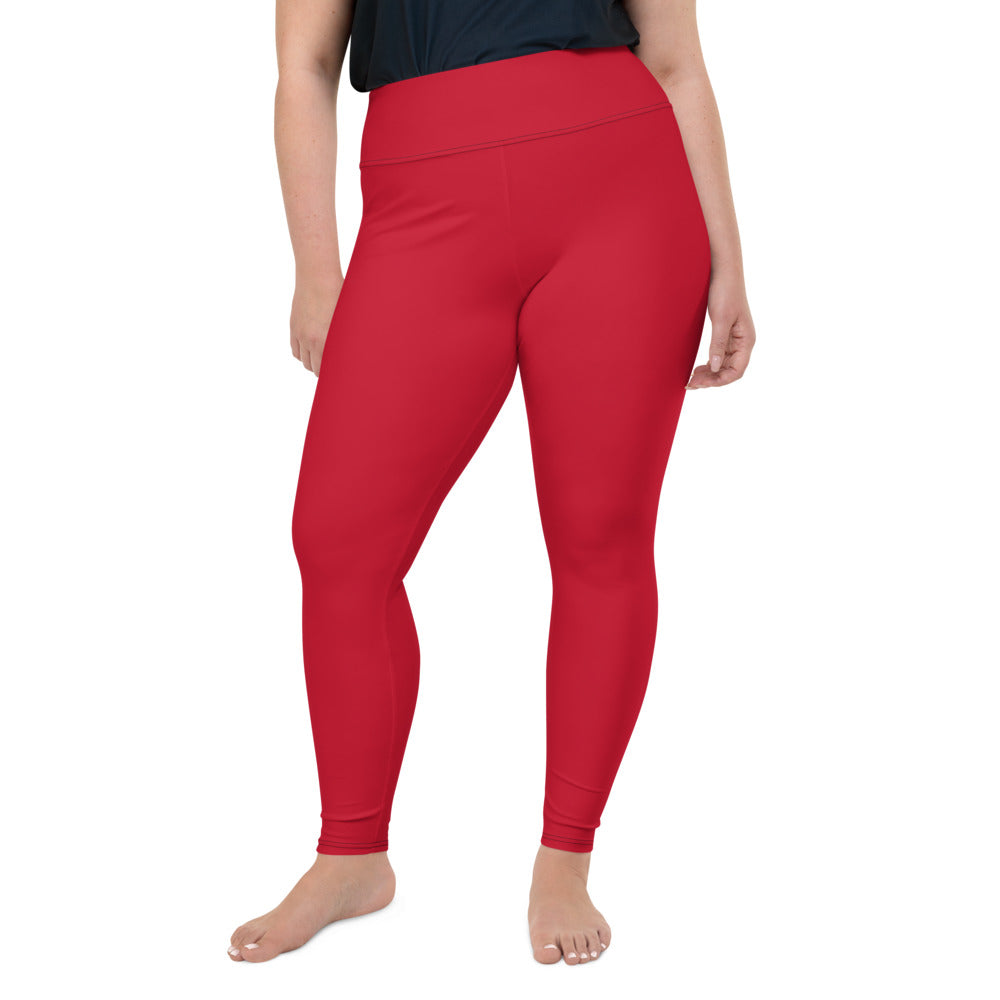 Red Plus Size Leggings