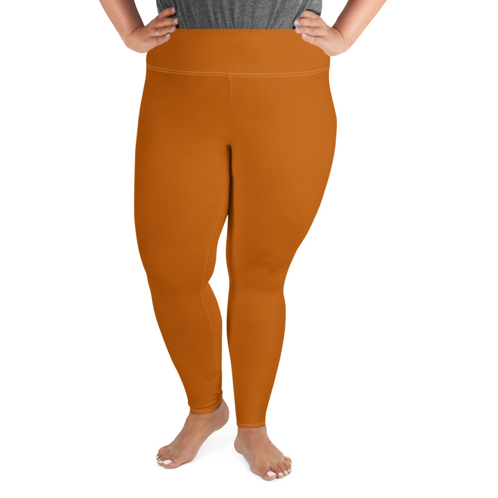 Orange Plus Size Leggings