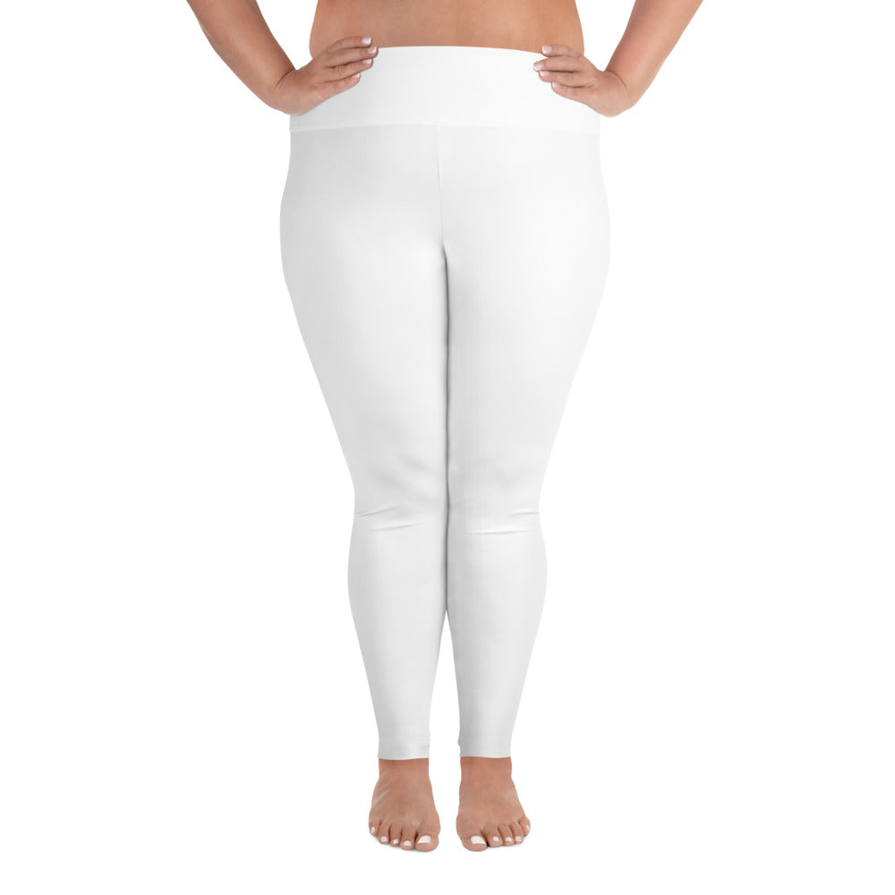 White Plus Size Leggings