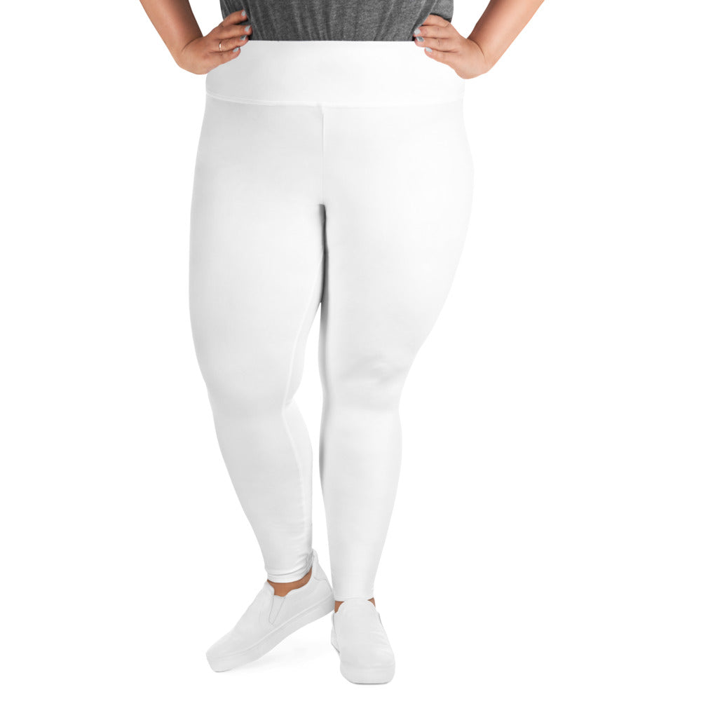 White Plus Size Leggings