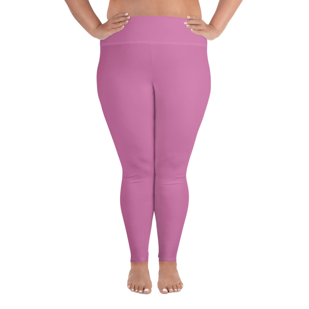 Pink Purple Plus Size Leggings