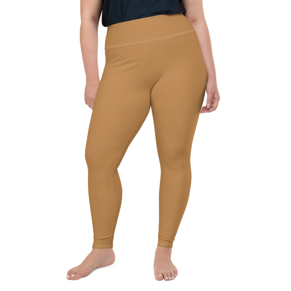 Orange Nude Color Plus Size Leggings