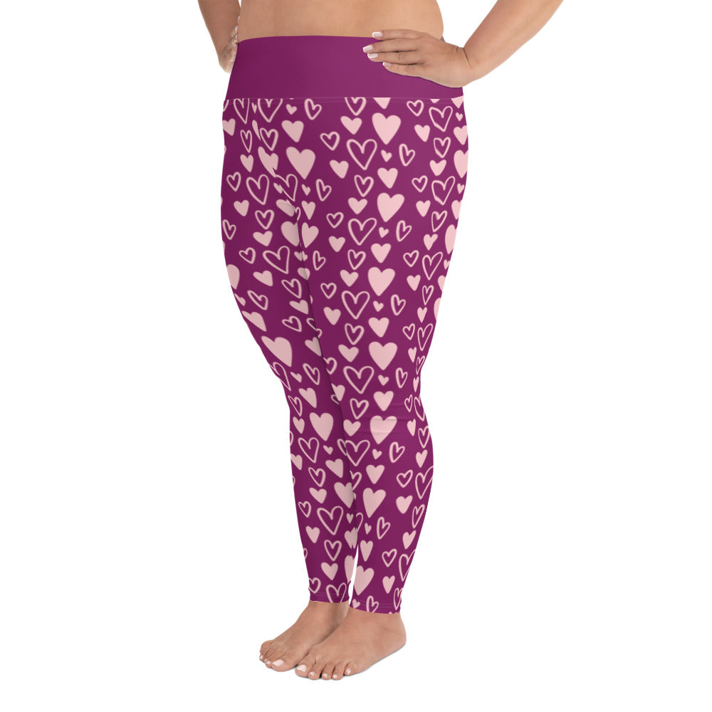 All-Over Print Plus Size Leggings - Jiji Lifestyles