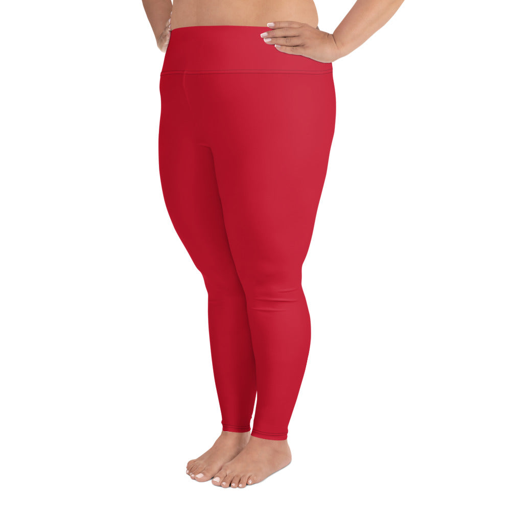 Red Plus Size Leggings