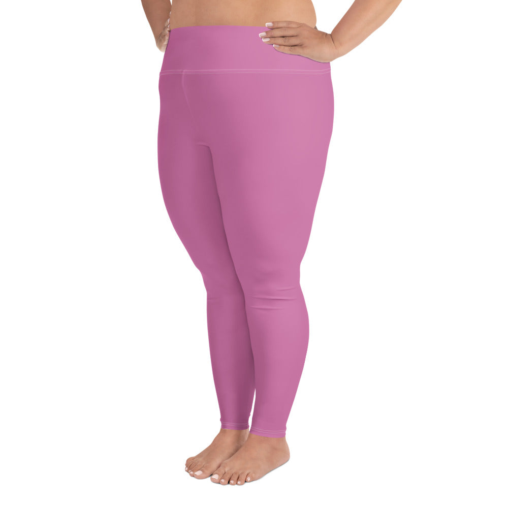 Pink Purple Plus Size Leggings