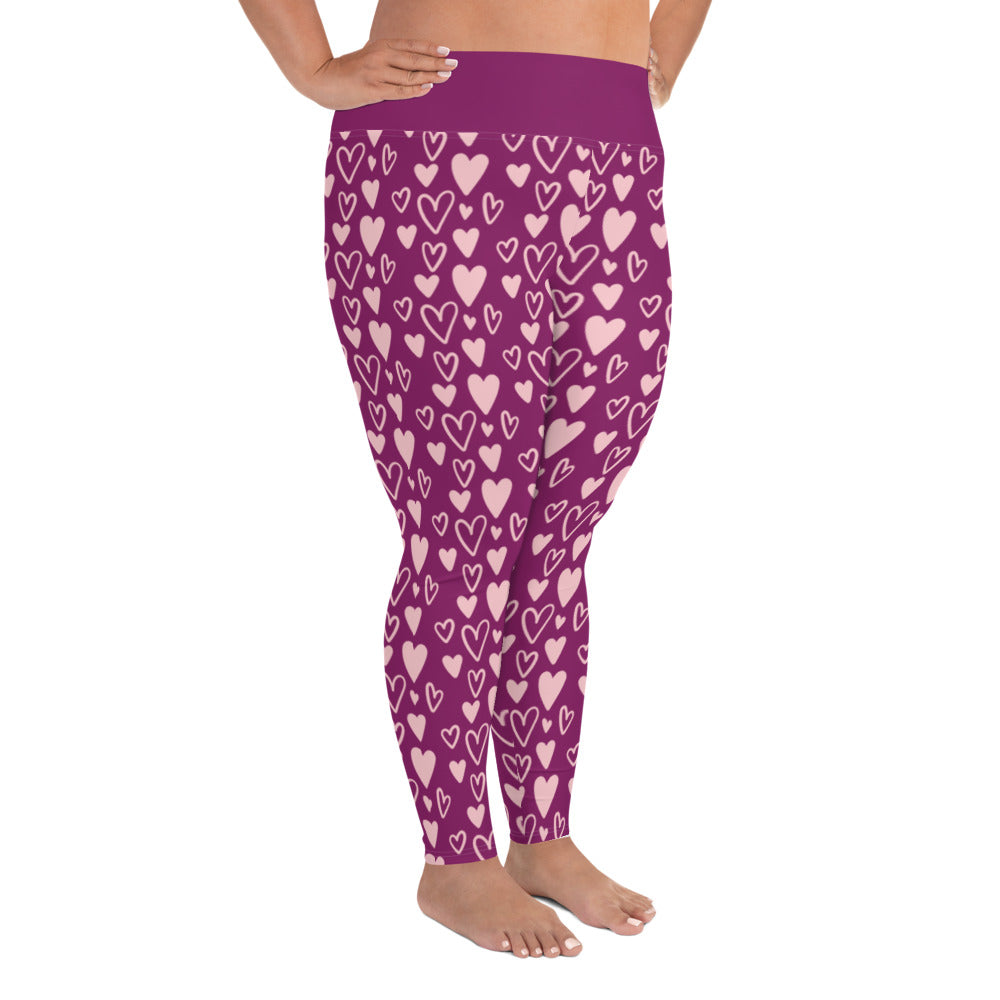 All-Over Print Plus Size Leggings - Jiji Lifestyles