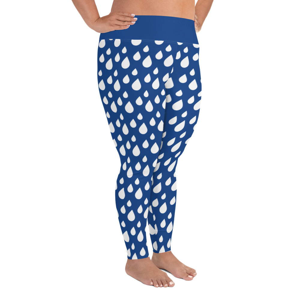 All-Over Print Plus Size Leggings - Jiji Lifestyles