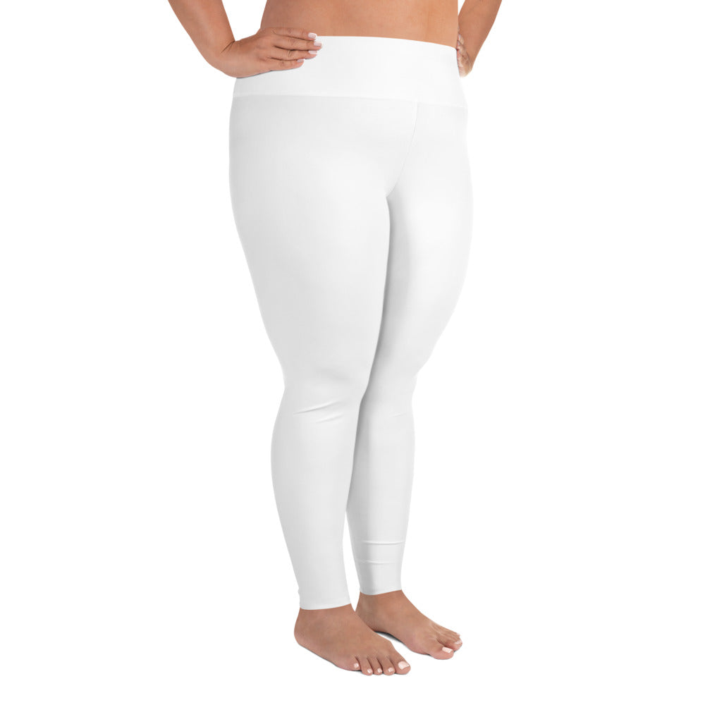 White Plus Size Leggings