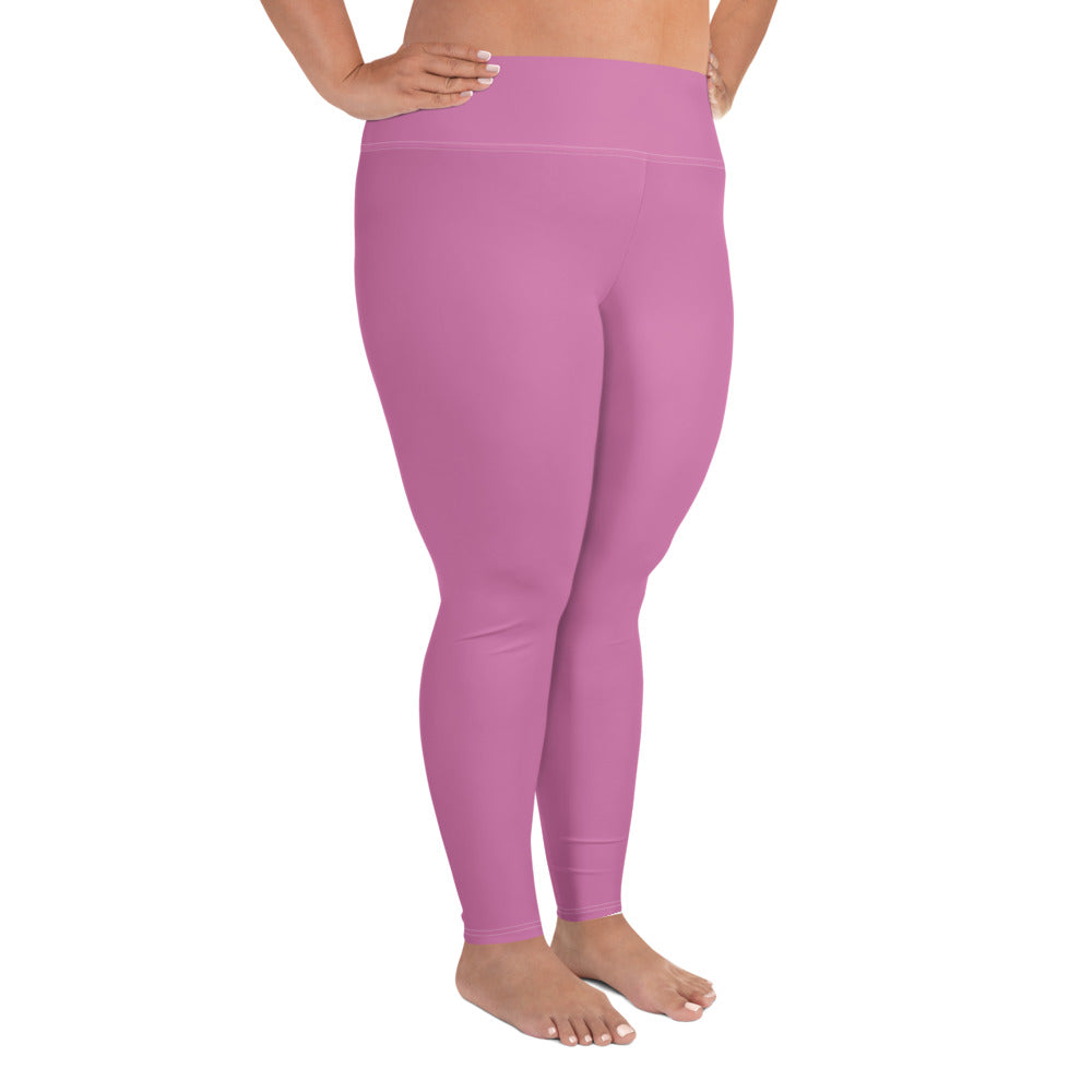 Pink Purple Plus Size Leggings