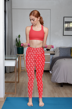 Load image into Gallery viewer, All American July 4th &amp; Memorial Day Red Yoga Leggings
